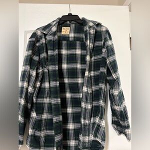 RedHead Plaid Shirt Jacket - Black, Green, and White